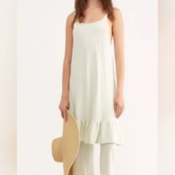 Free People Beach Dream Of You 2 Piece Maxi Tunic Top And Pant Set